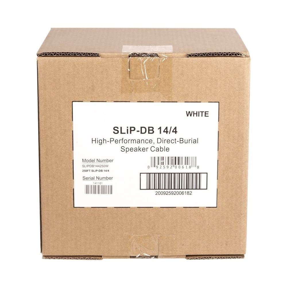 Alt View 12. AudioQuest - SLiP 250' In-Wall Speaker Cable - White/Silver Stripe.