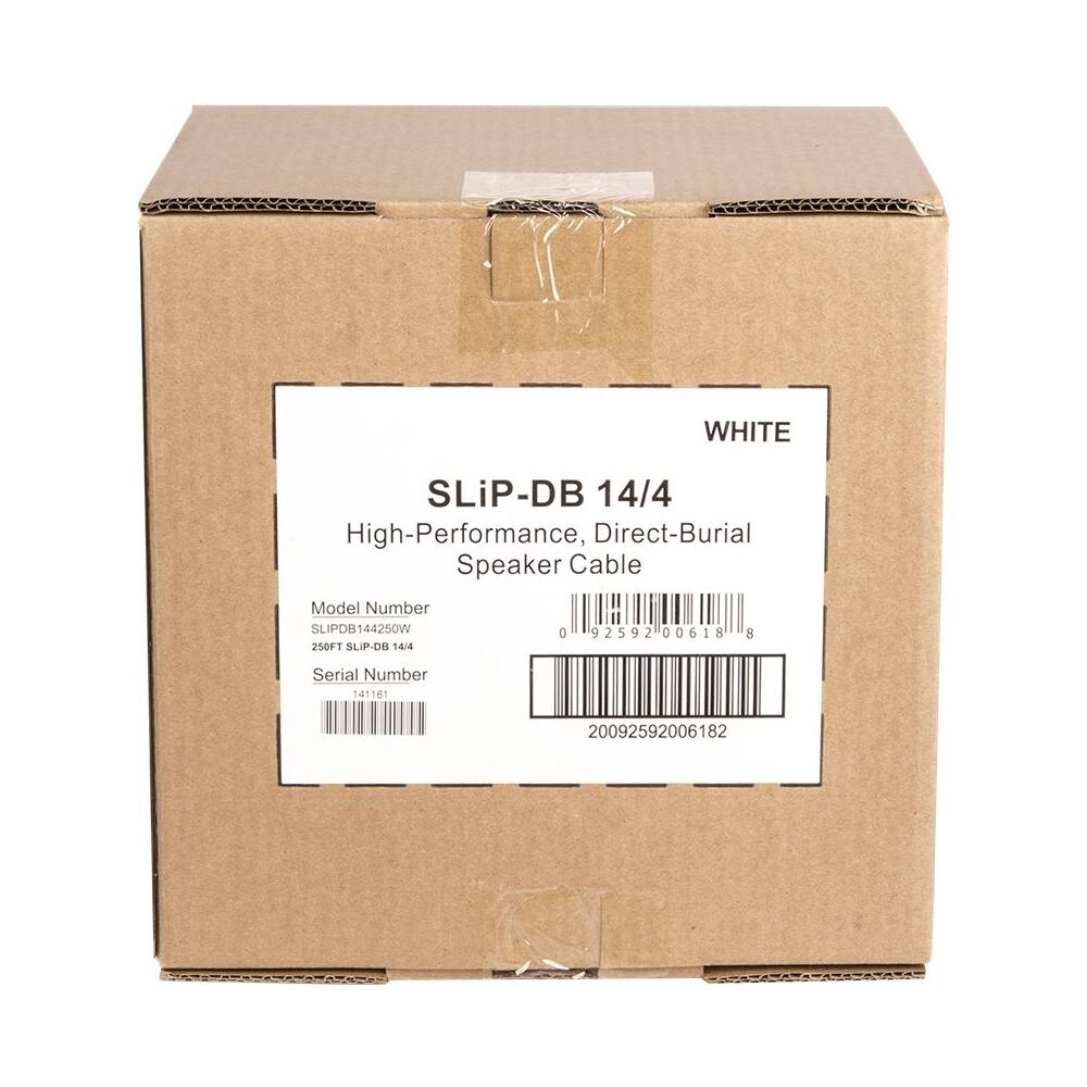 Alt View 12. AudioQuest - SLiP 250' In-Wall Speaker Cable - White/Silver Stripe.