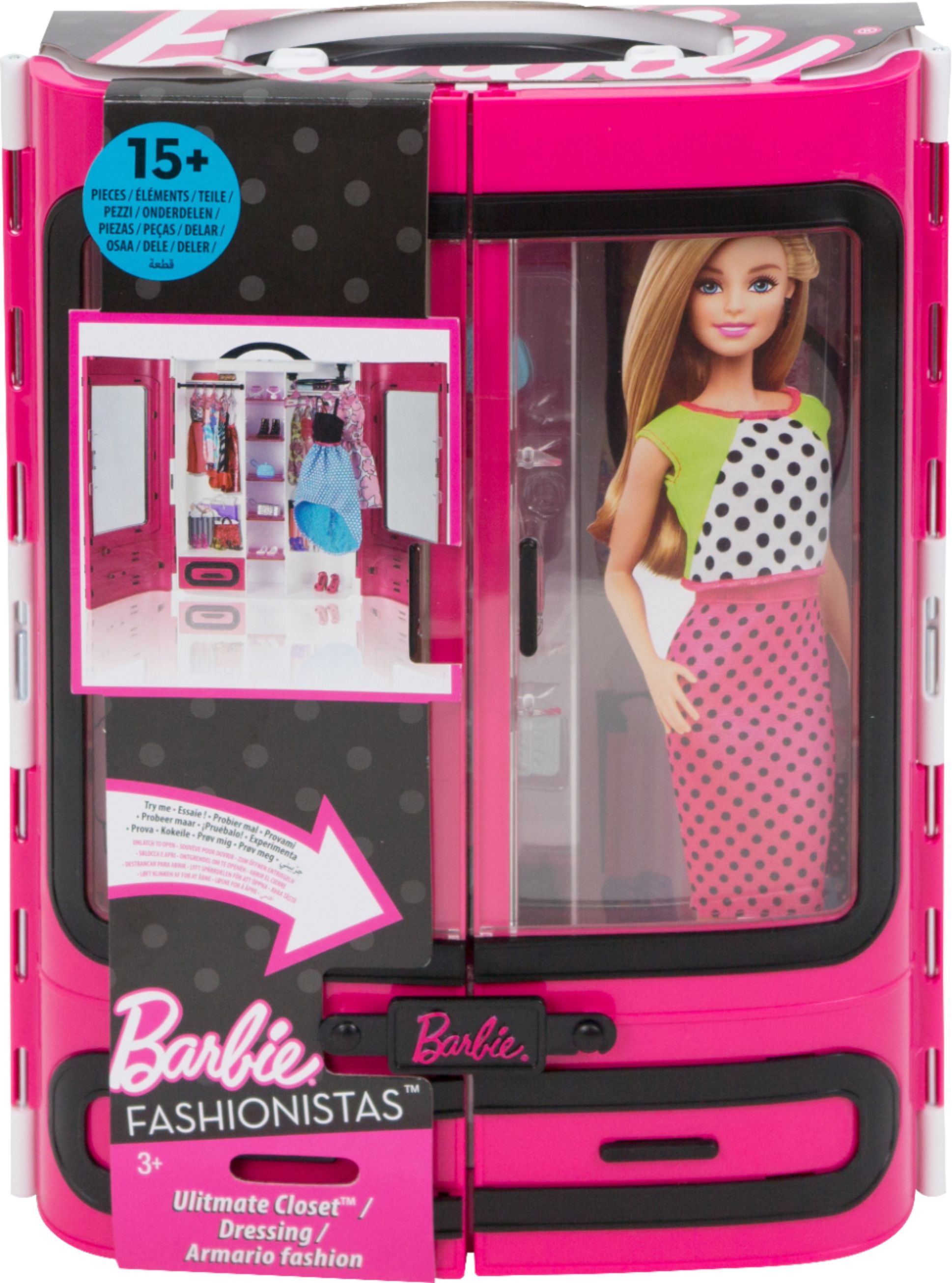 barbie closet and fashion set