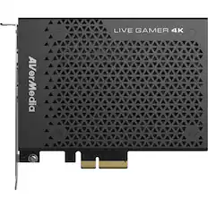 Front. AVerMedia - Live Gamer 4K - Black.