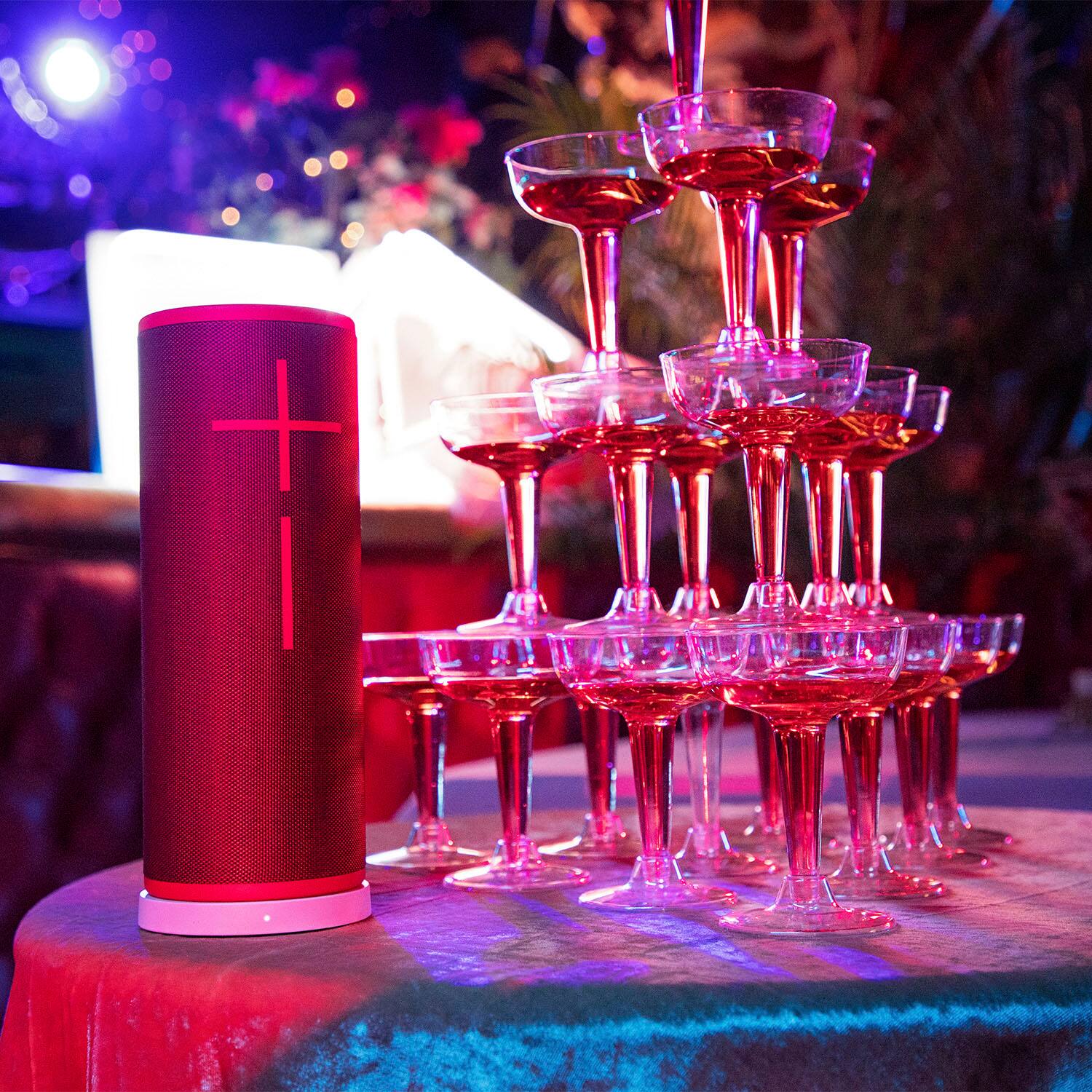 Alt View 15. Ultimate Ears - BOOM 3 Portable Wireless Bluetooth Speaker with Waterproof/Dustproof Design - Sunset Red.