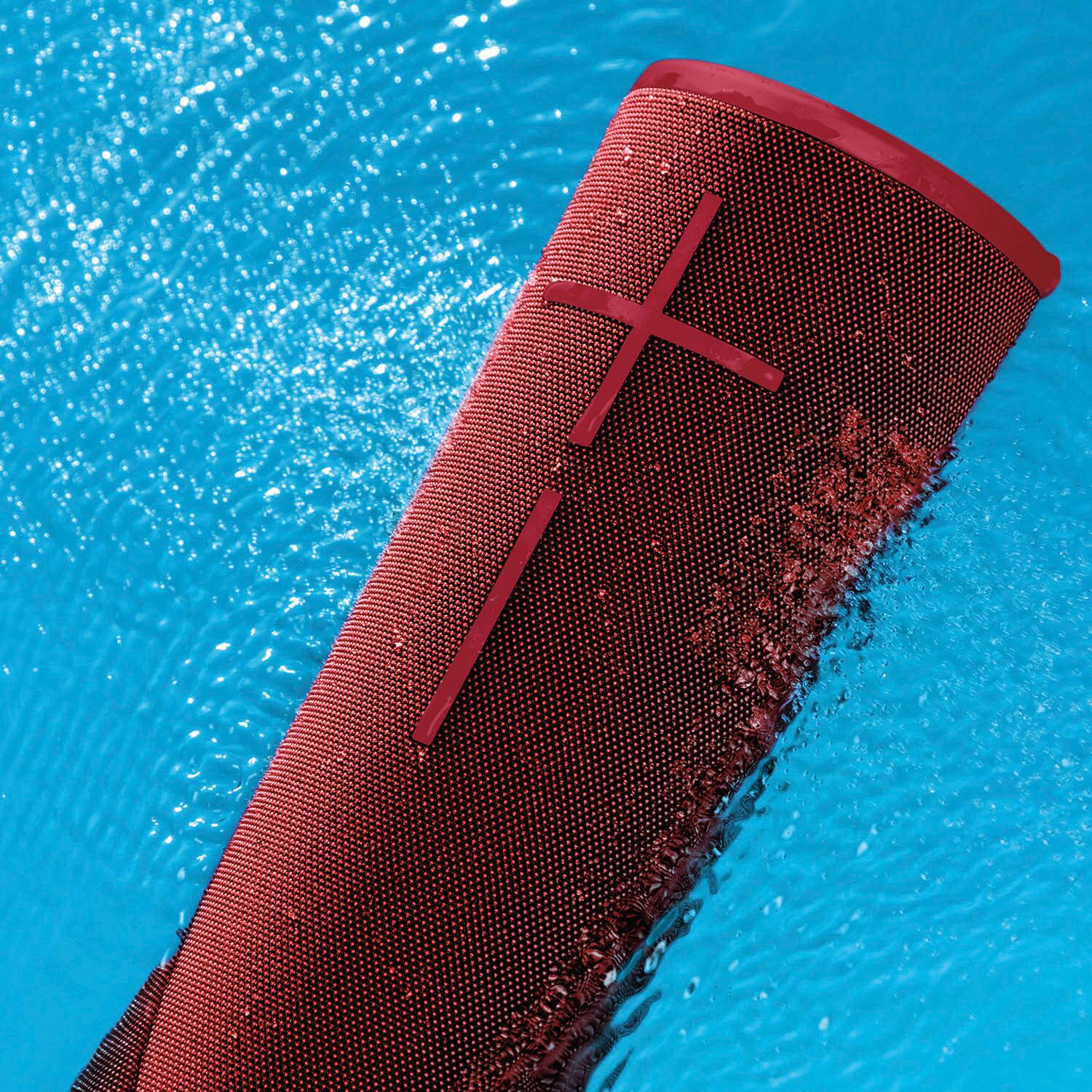 Alt View 20. Ultimate Ears - MEGABOOM 3 Portable Wireless Bluetooth Speaker with Waterproof/Dustproof Design - Sunset Red.