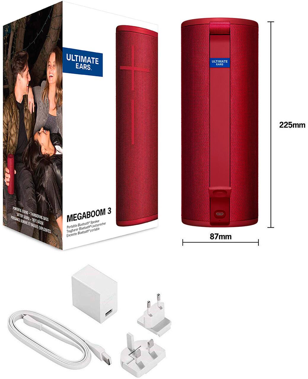 Ultimate Ears. Ultimate Ears 225mm OTA, Soundcore 3 SATR 4 MEGABOOM PORTABLE BLUETOOTH SPEAKER WITH THUNDERING BASS AND SOUNDCREATOR TECHNOLOGY.