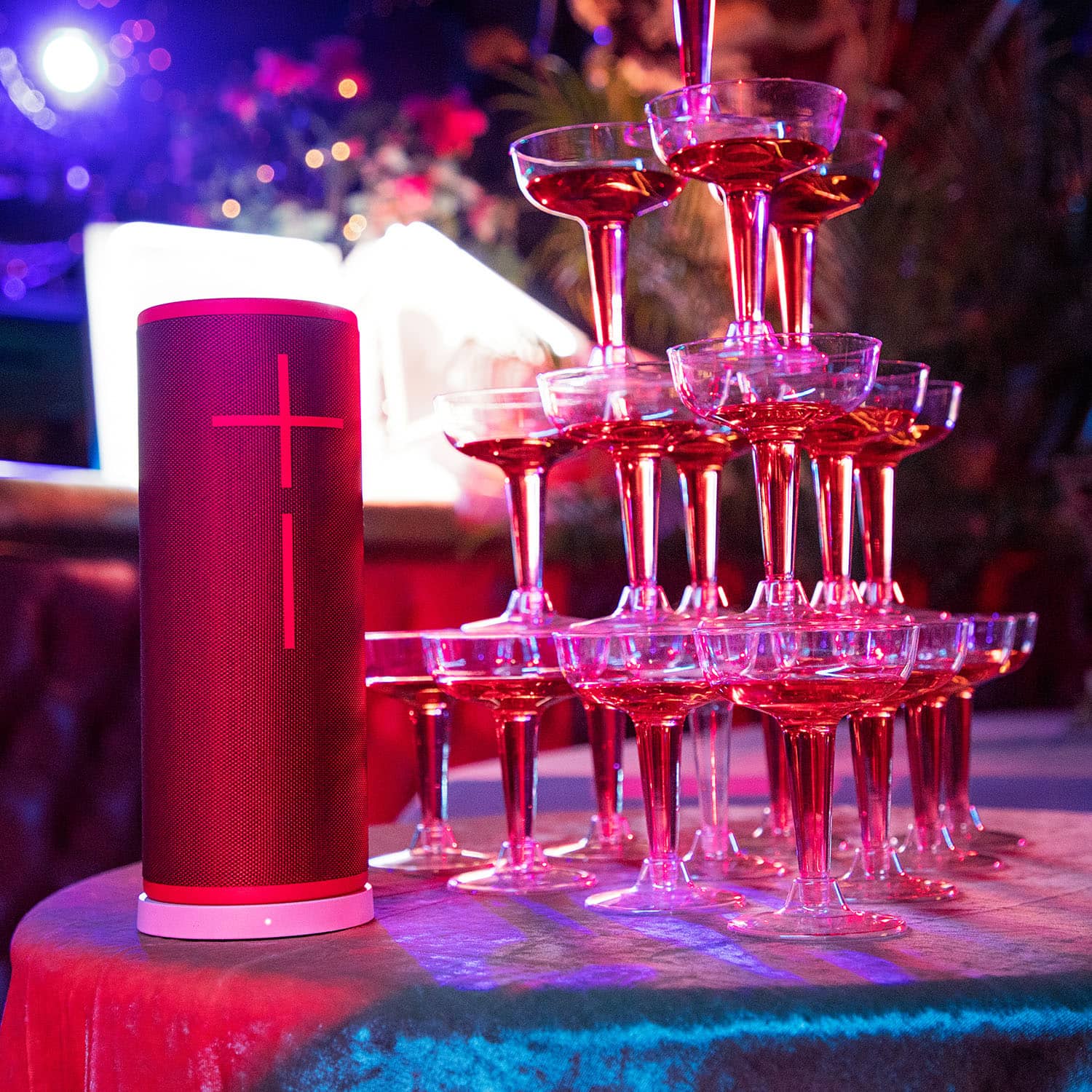 Alt View 14. Ultimate Ears - MEGABOOM 3 Portable Wireless Bluetooth Speaker with Waterproof/Dustproof Design - Sunset Red.