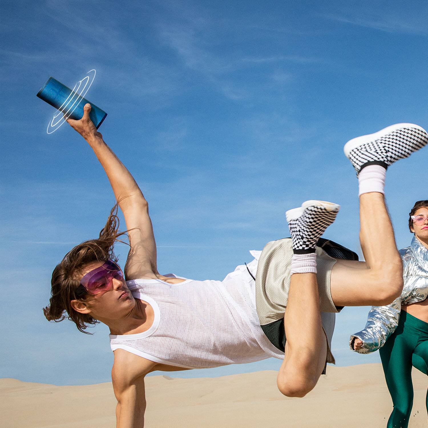 Alt View 11. Ultimate Ears - BOOM 3 Portable Wireless Bluetooth Speaker with Waterproof/Dustproof Design - Lagoon Blue.