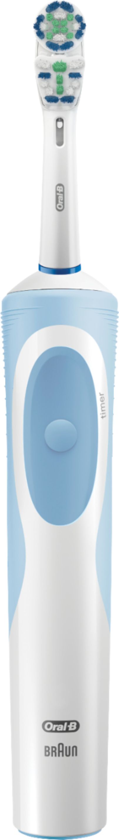 Angle View: Oral-B - Vitality Dual Clean Electric Toothbrush - White And Blue