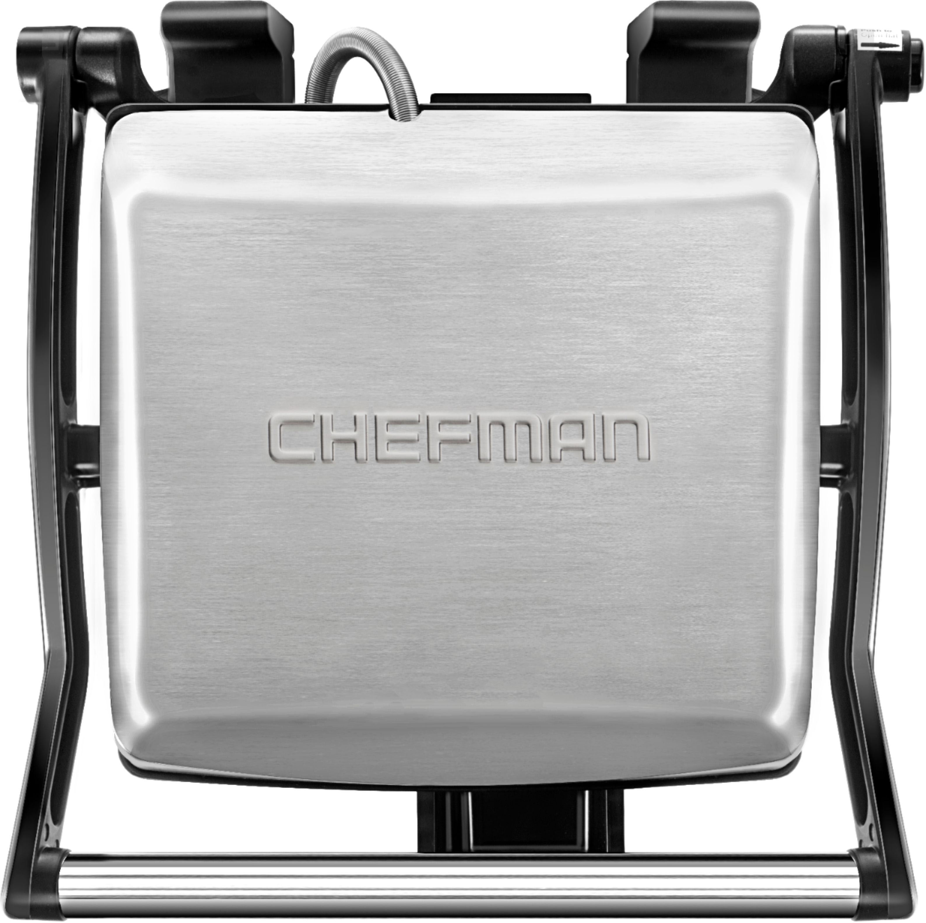 Chefman Electric Stainless Steel 180° Panini Press, Black, 4-Slice  RJ02-180-4-R - The Home Depot