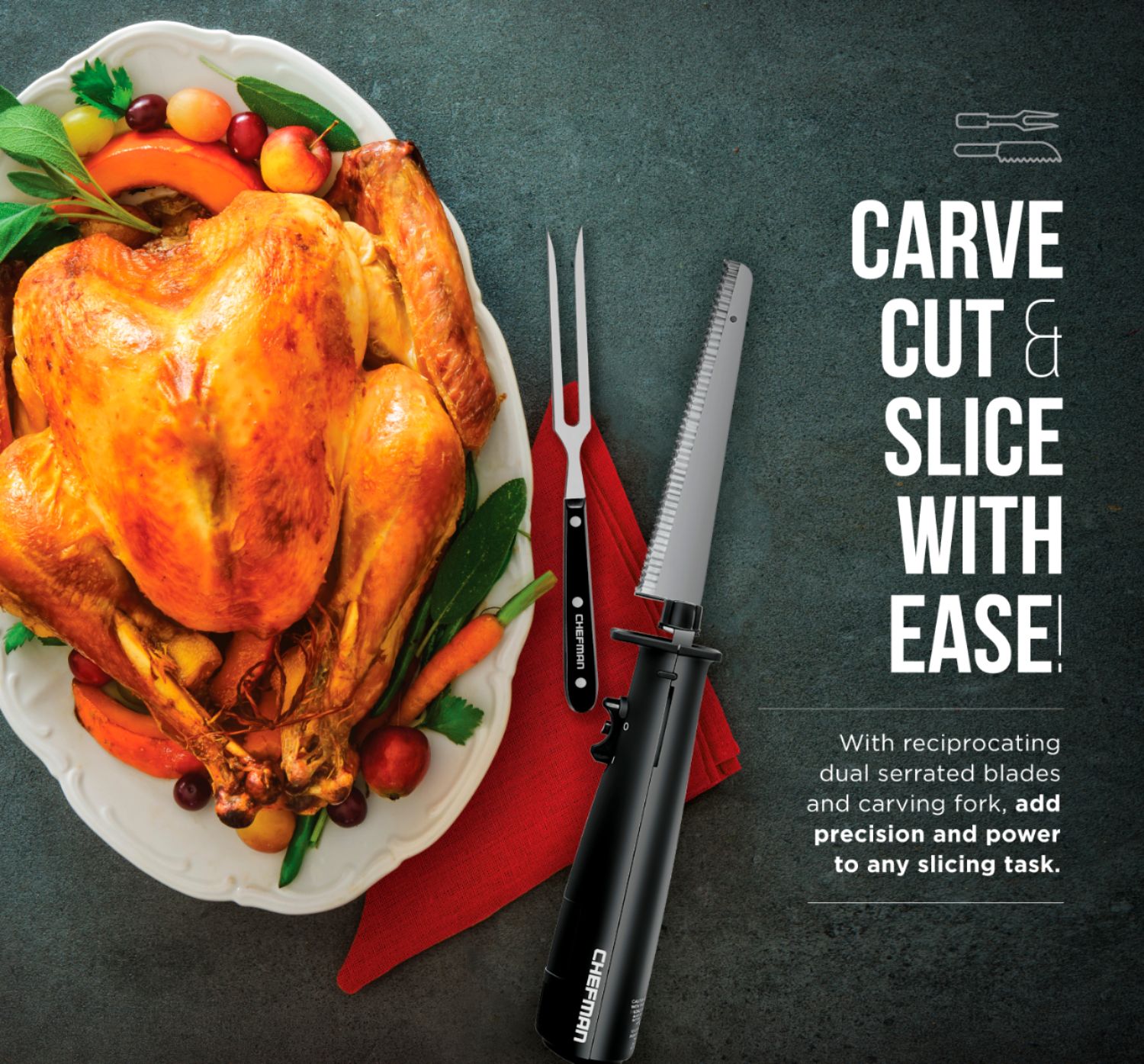 Best Buy: Cuisinart Lithium Ion Cordless Electric Knife with Fork Silver  CEK-50FQVC