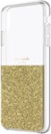 Front Zoom. kate spade new york - Protective Case for Apple® iPhone® XS Max - Gold/Clear Inlay.