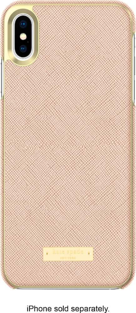 protective case for apple iphone xs max - saffiano rose gold protective case for apple iphone xs max - saffiano rose gold