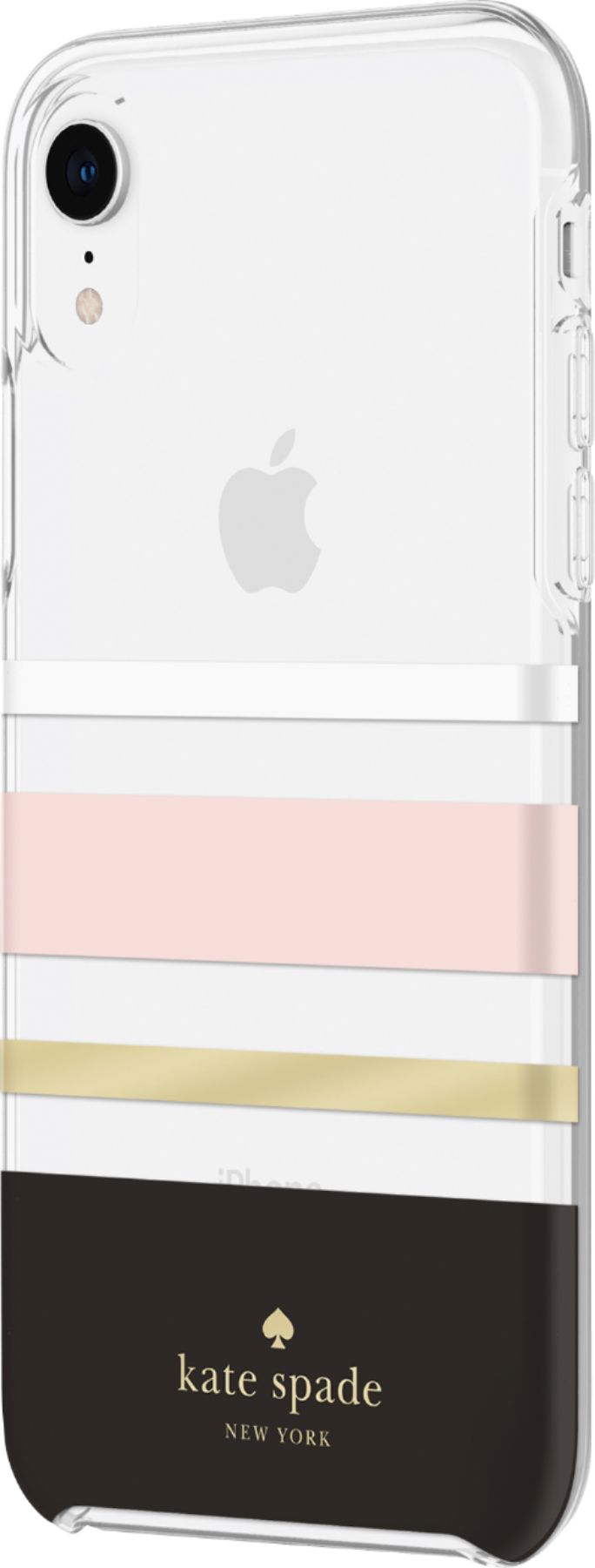 Best Buy: kate spade new york Protective Case for Apple® iPhone® XR  Charlotte Stripe Black KSIPH-108-CSBC