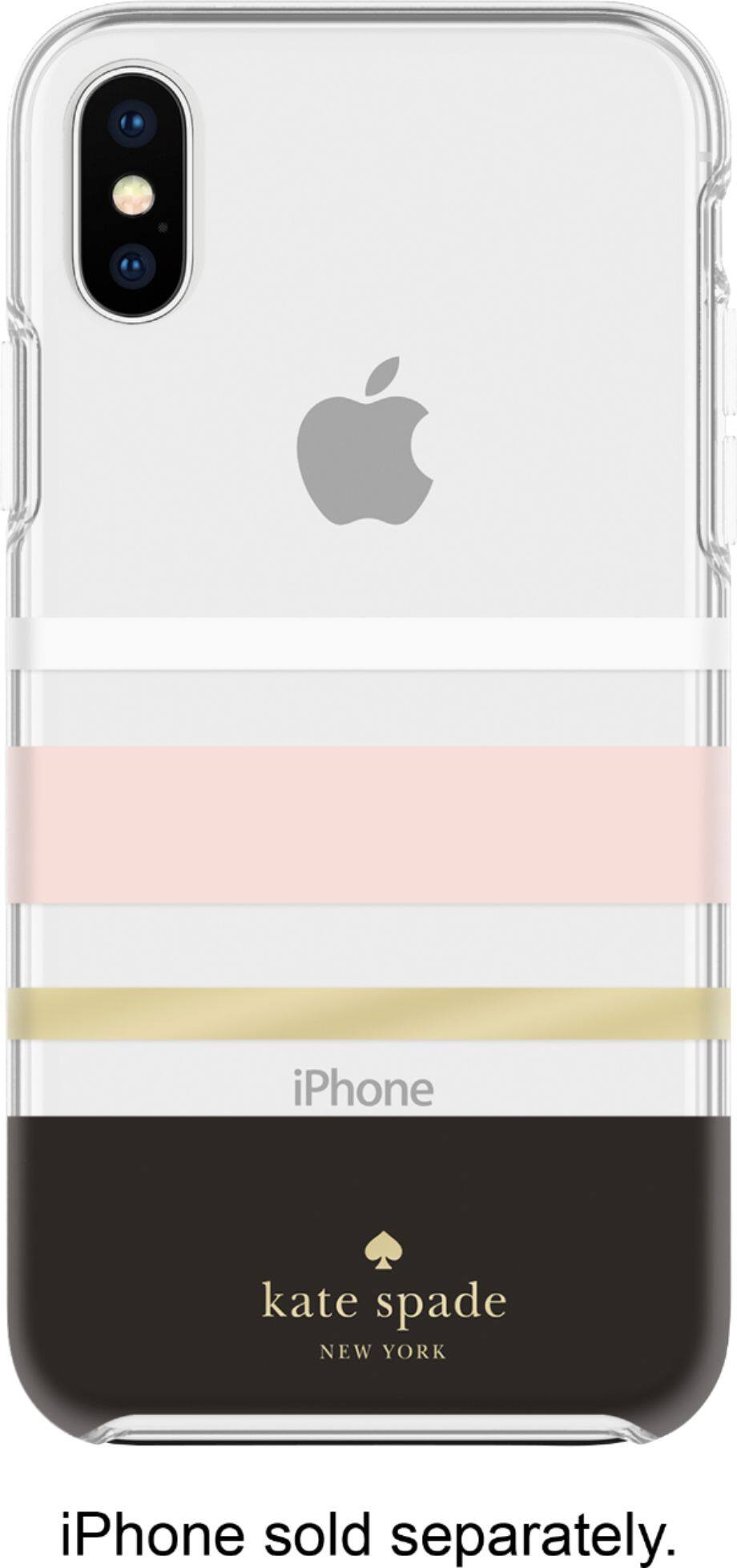 Alt View 1. kate spade new york - Case for Apple® iPhone® XS Max - Charlotte Stripe Black.