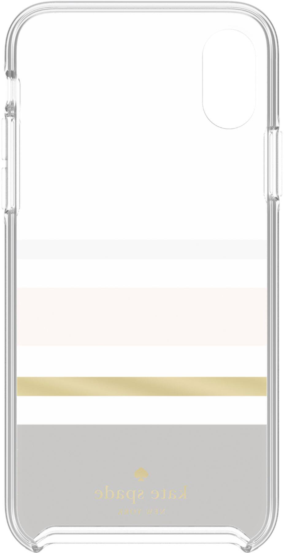 Alt View 3. kate spade new york - Case for Apple® iPhone® XS Max - Charlotte Stripe Black.