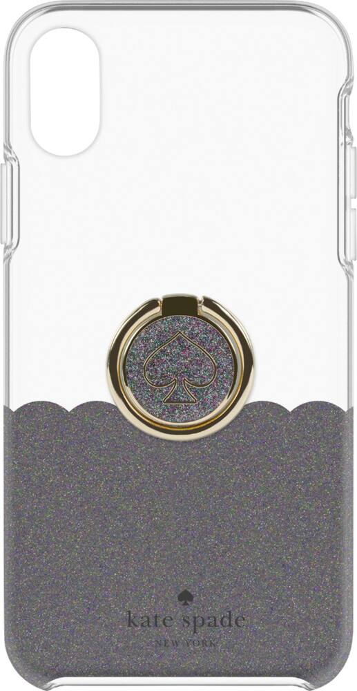 protective case + ring for apple iphone xs max - black scallop protective case + ring for apple iphone xs max - black scallop