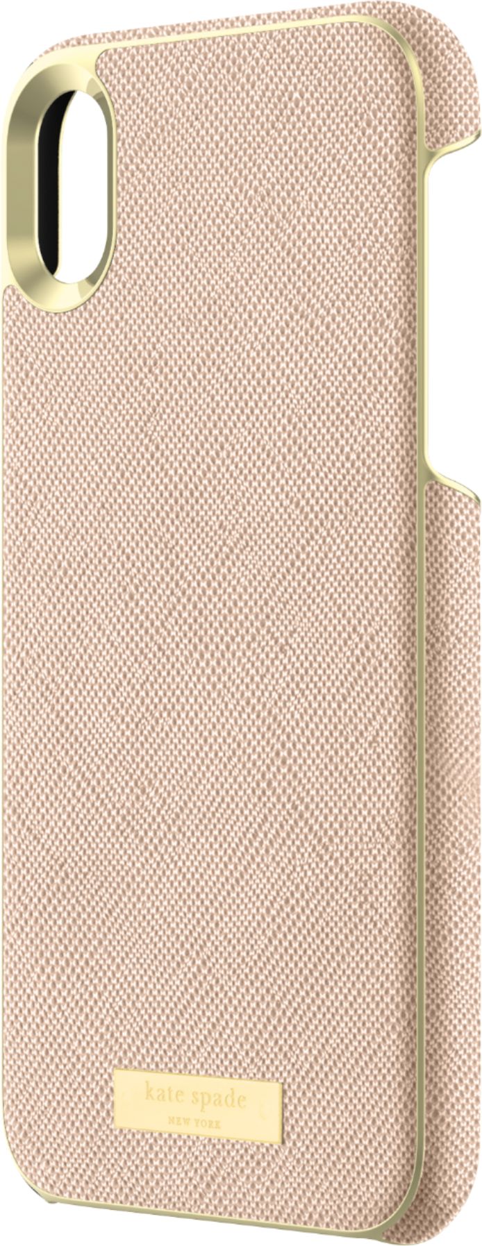 Best Buy: kate spade new york Protective Case for Apple® iPhone® XR  Saffiano Rose Gold KSIPH-117-SRG