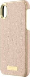 kate spade new york - Protective Case for Apple® iPhone® XR - Saffiano Rose Gold - Front_Zoom