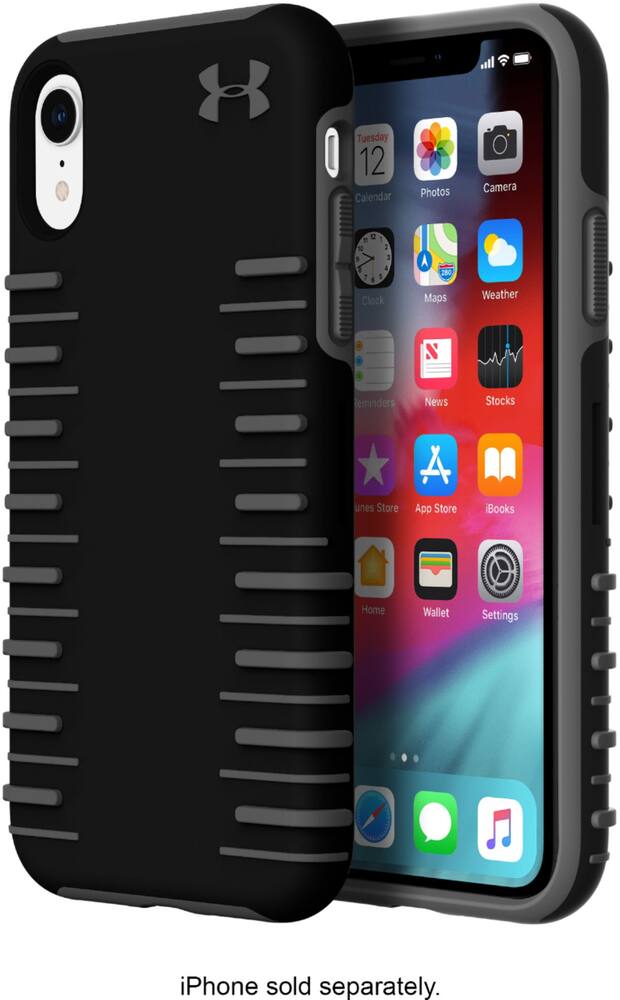 protect grip case for apple iphone xr - gray/black protect grip case for apple iphone xr - gray/black