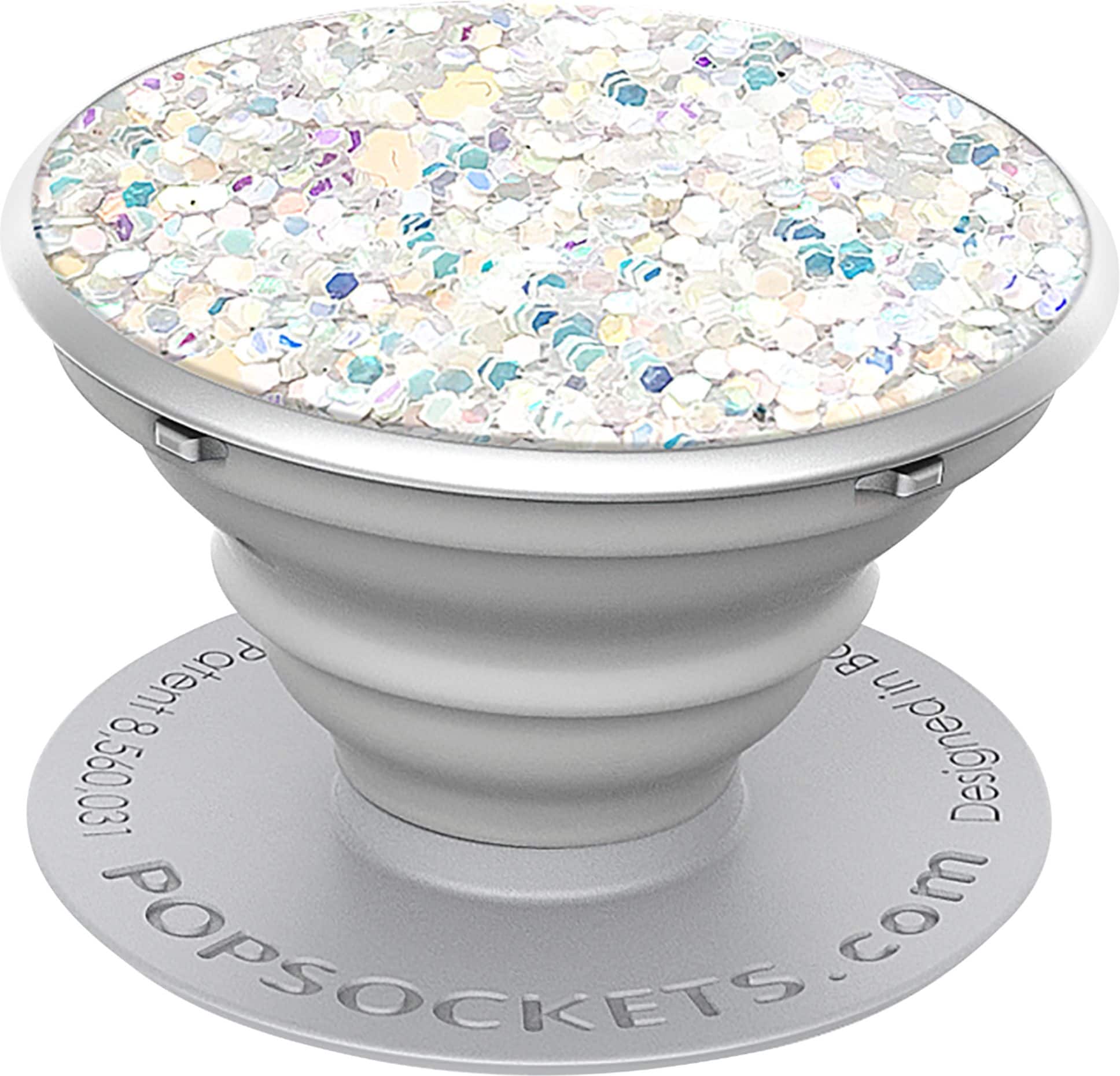 Front. PopSockets - Multifunctional Holder for Mobile Phones - Gray (Accordion)/Gray (Platform).