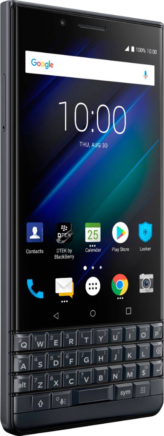 Angle. BlackBerry - KEY2 LE with 64GB Memory Cell Phone (Unlocked) - Slate Gray.