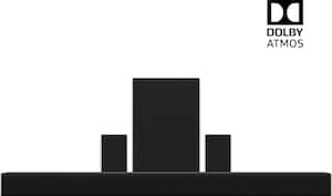 VIZIO - 5.1.2-Channel Soundbar System with 6" Wireless Subwoofer and Dolby Atmos - Black - Front_Zoom