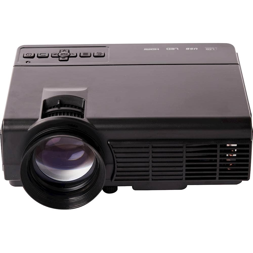 Front. Mr. Drive In - Outdoor Home Theater Projector - Black.