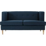 Front Zoom. Noble House - Digby Loveseat - Navy Blue.