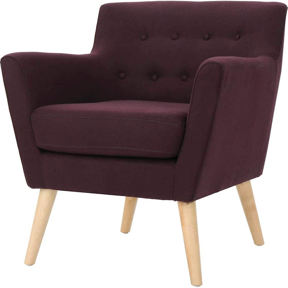 Left View: Noble House - Scottsboro Club Chair - Plum