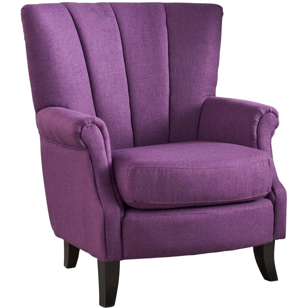 Left View: Noble House - Winston Club Chair - Purple