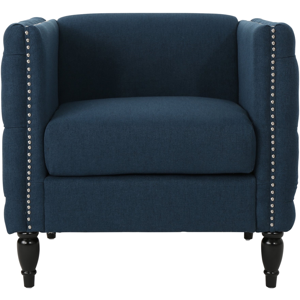 Noble House Maricopa Club Chair Navy Blue 303944 - Best Buy