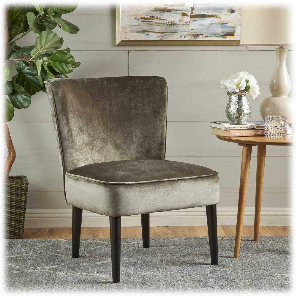 Left View: Noble House - Anniston Accent Chair - Gray