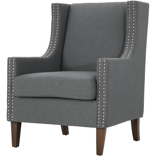 Noble House - Bluefield 100% Polyester Armchair - Charcoal