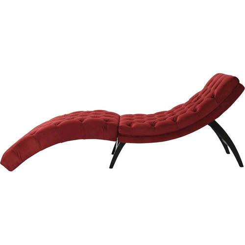 Noble House - Janesville Tufted Chaise Lounge - Garnet