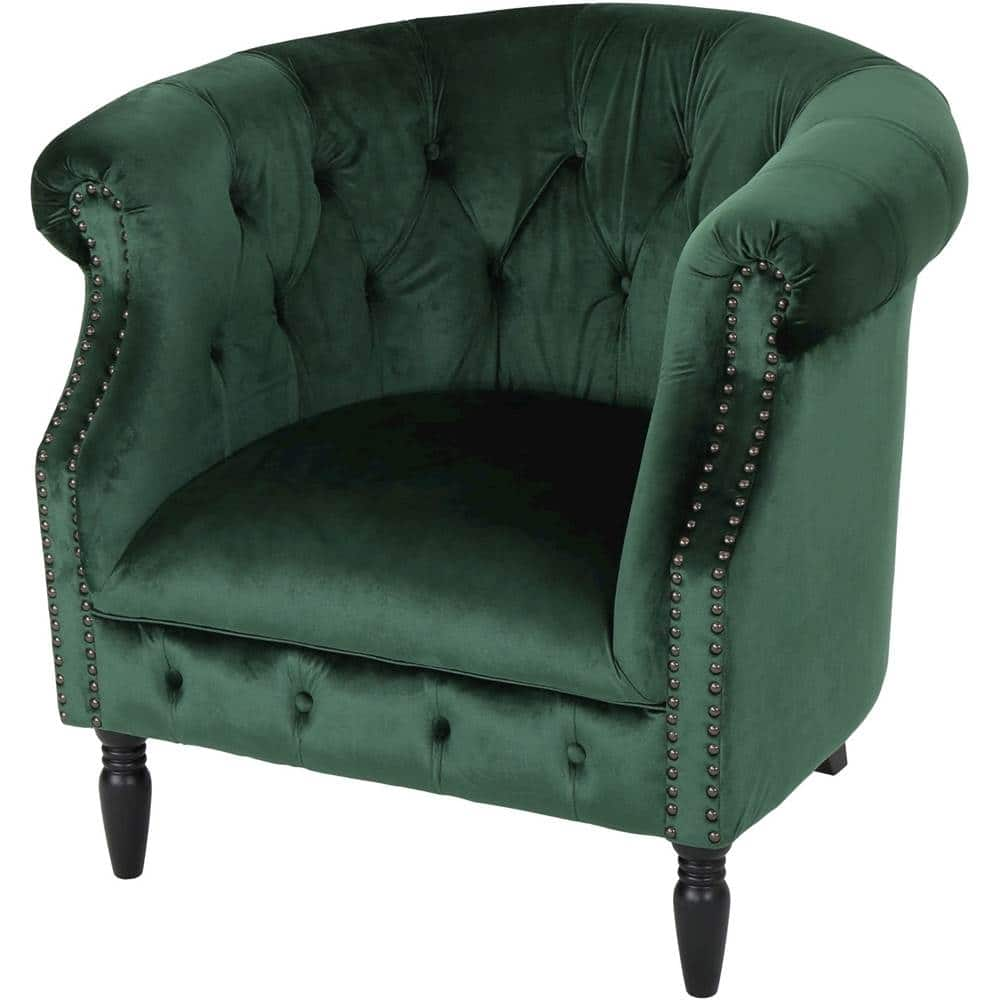 Left View: Noble House - Tacoma Club Chair - Emerald