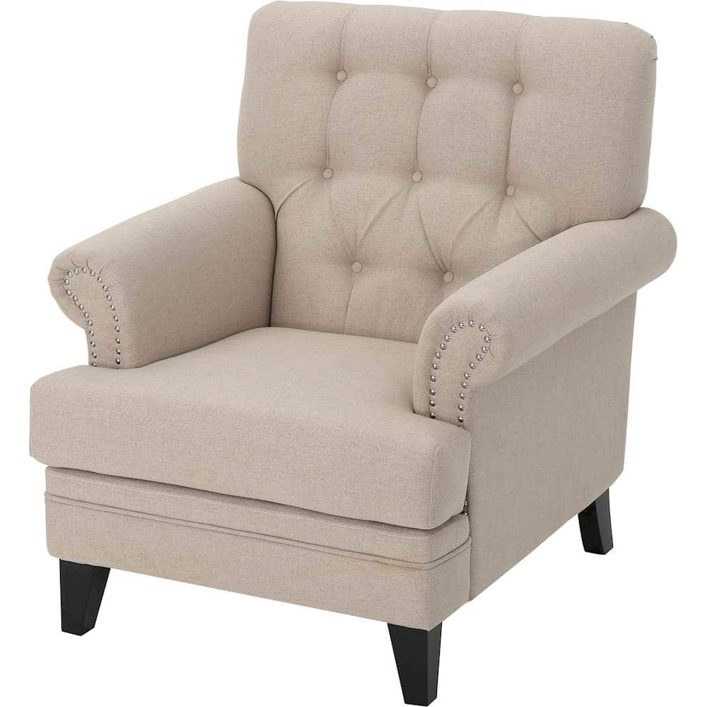 Left View: Noble House - Fultondale Club Chair - Wheat