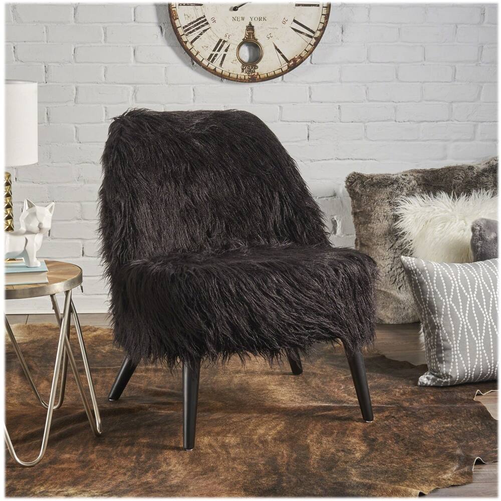 Best Buy Noble House Homer Accent Chair Black 302718
