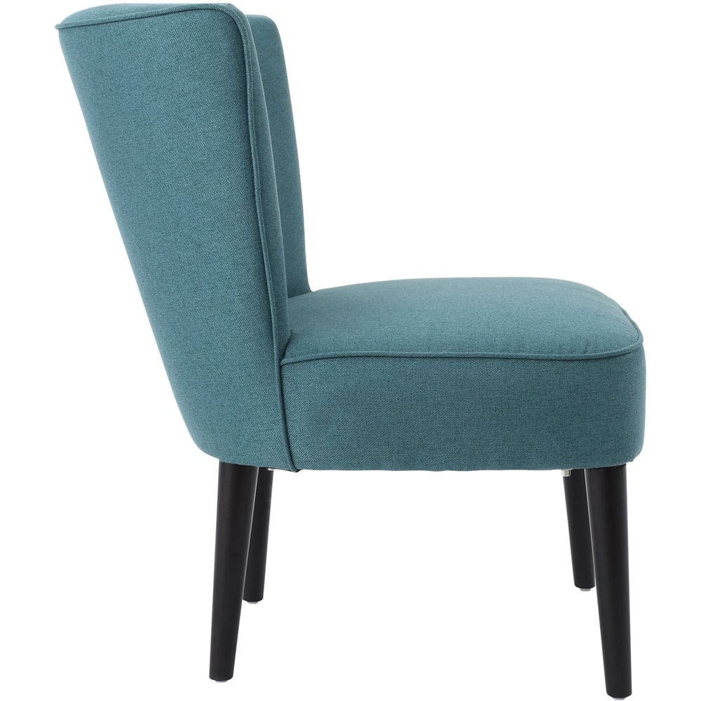 Left View: Noble House - Perry Accent Chair - Dark Teal