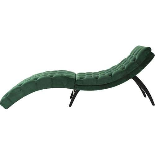 Noble House - Janesville Tufted Chaise Lounge - Emerald