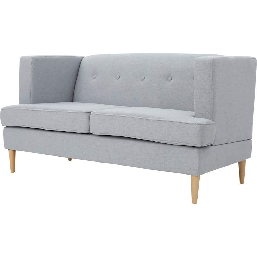 Left View: Noble House - Digby Loveseat - Light Gray