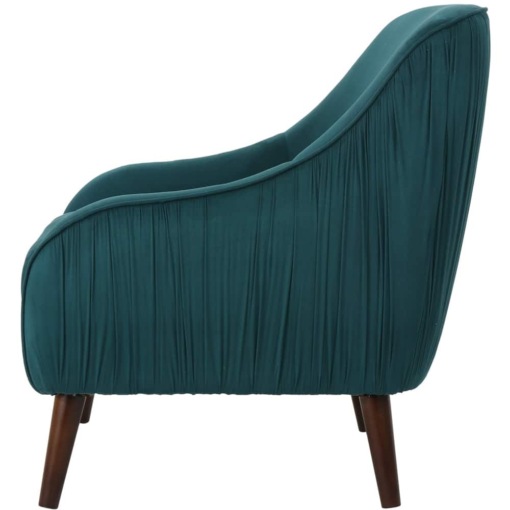 Angle View: Noble House - Tempe Arm Chair - Dark Green