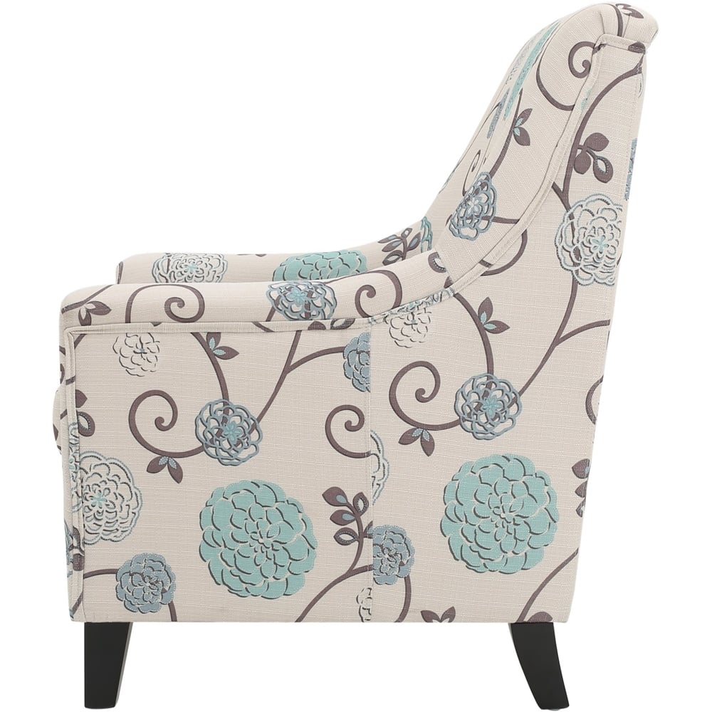 Angle View: Noble House - Windsor Club Chair - Navy Blue