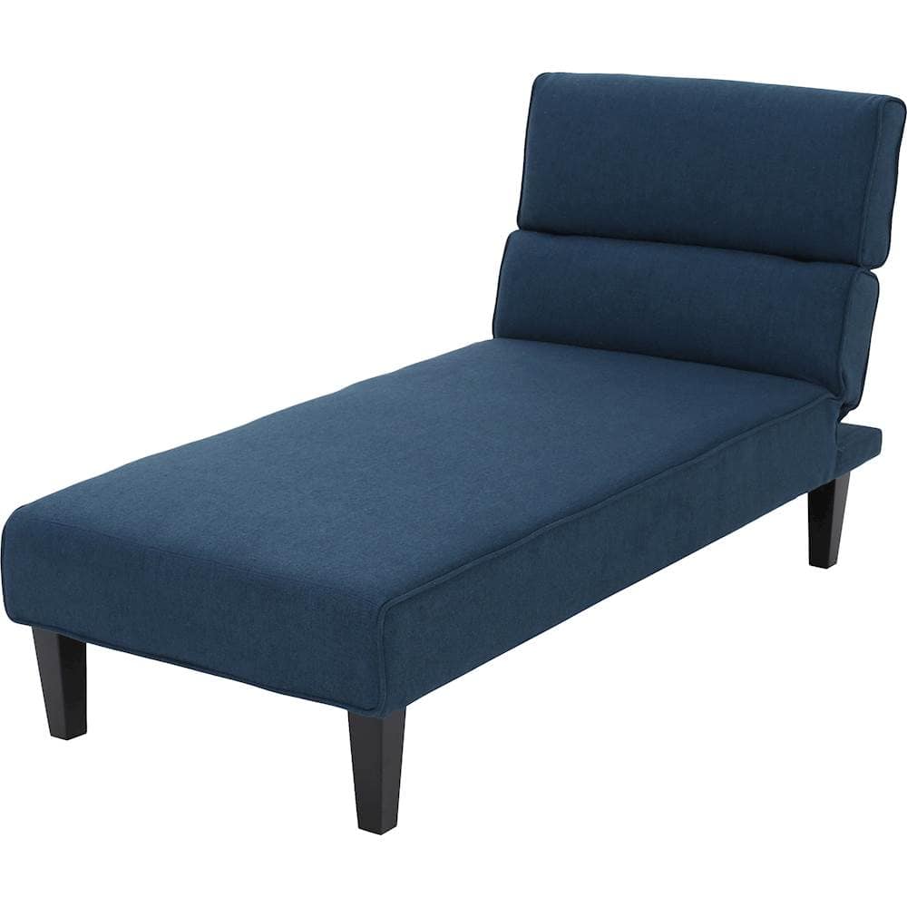 Left View: Noble House - Flagstaff Chaise Lounge - Dark Blue