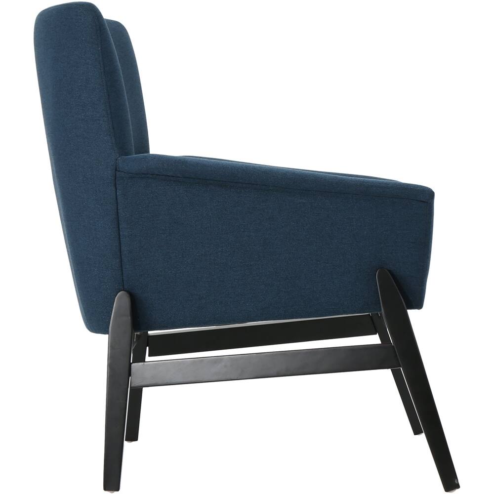 Left View: Noble House - Windsor Club Chair - Navy Blue