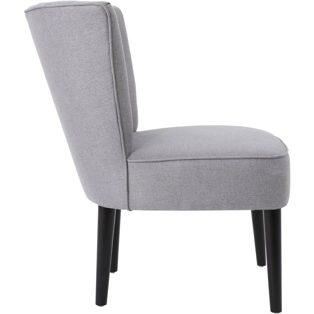 Left View: Noble House - Hardeman Accent Chair - Light Gray