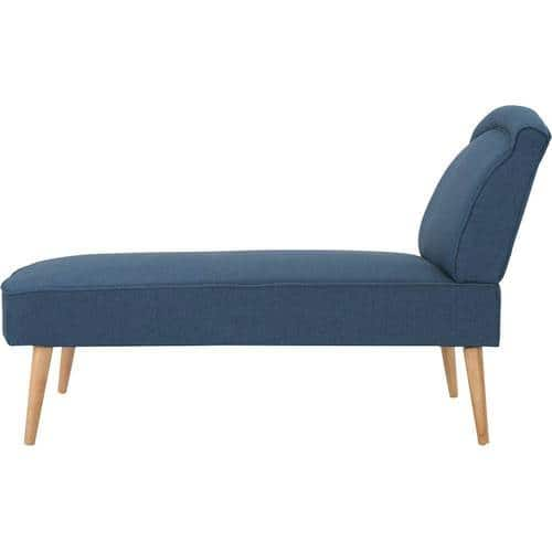 Noble House - Thatcher Mid Century Modern Chaise Lounge - Navy Blue