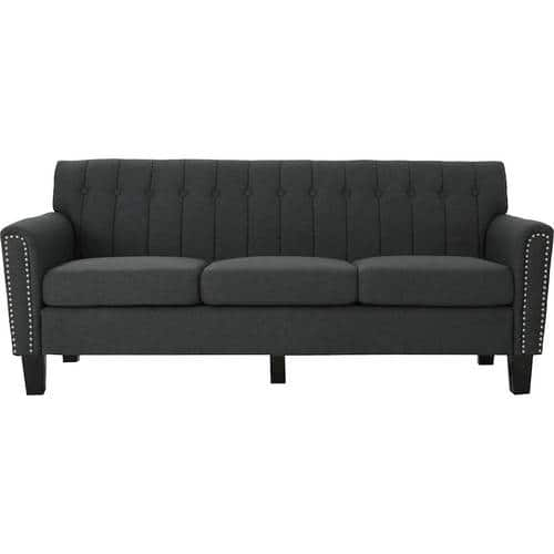 Noble House - Crandon Sofa - Dark Gray