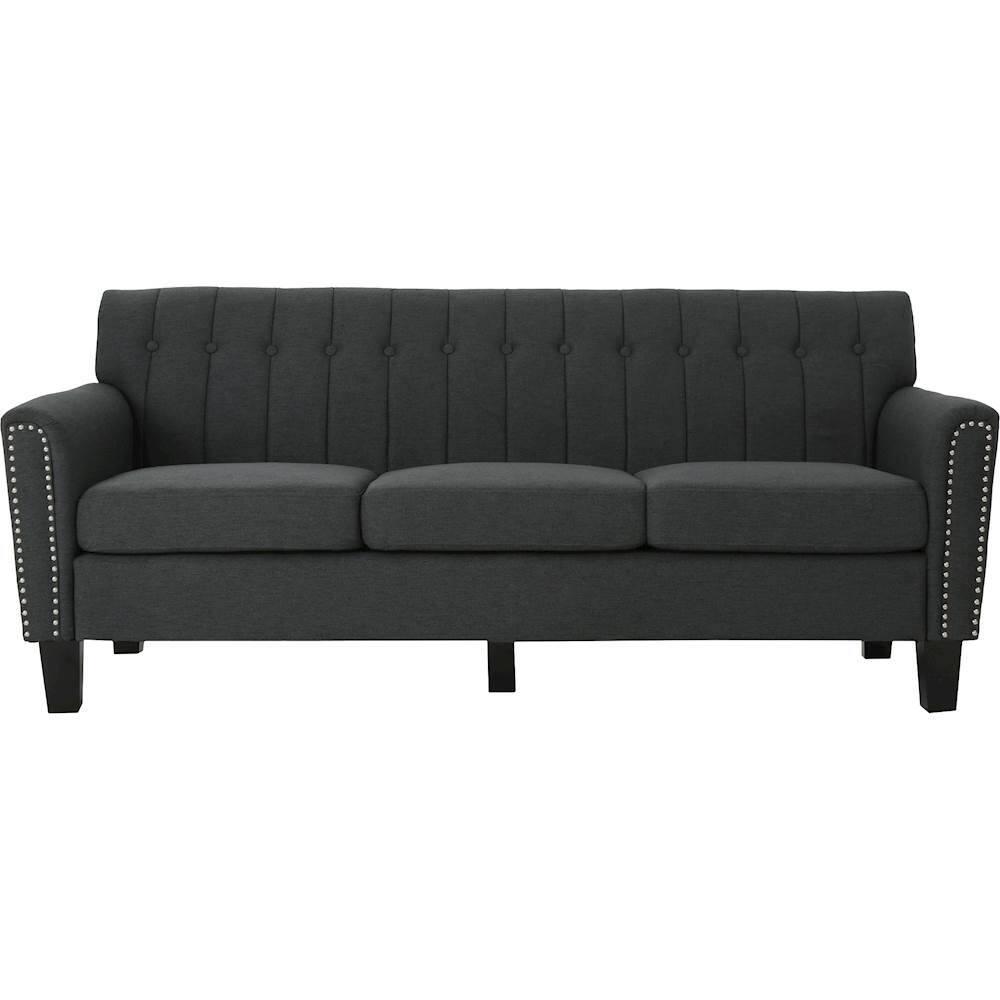 Front. Noble House - Crandon Sofa - Dark Gray.
