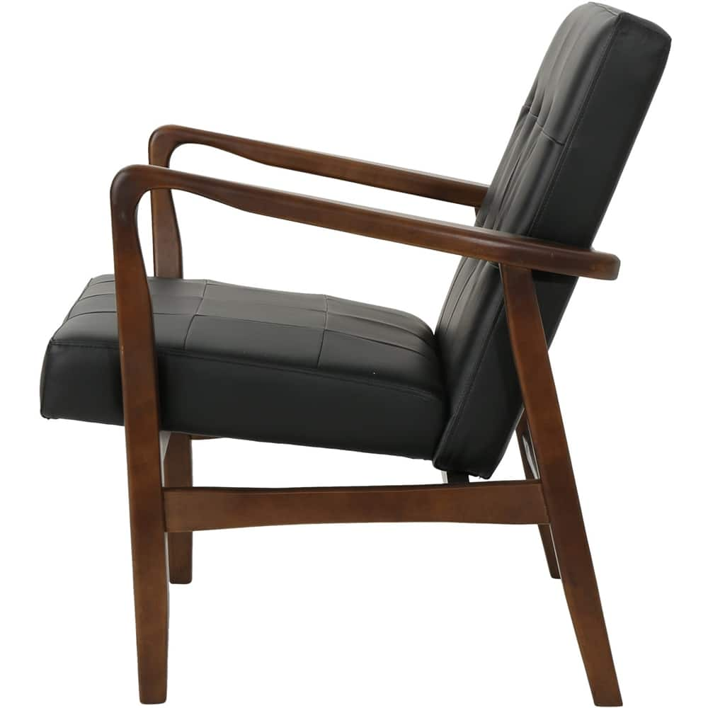 Angle View: Noble House - Foley Arm Chair - Black