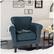 Left. Noble House - Fremont Club Chair - Navy Blue.