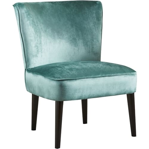 Dark Brown Accent Chairs Best Le House Anniston Velvet And 100 Polyester Accent Chair Turquoise Dark Brown