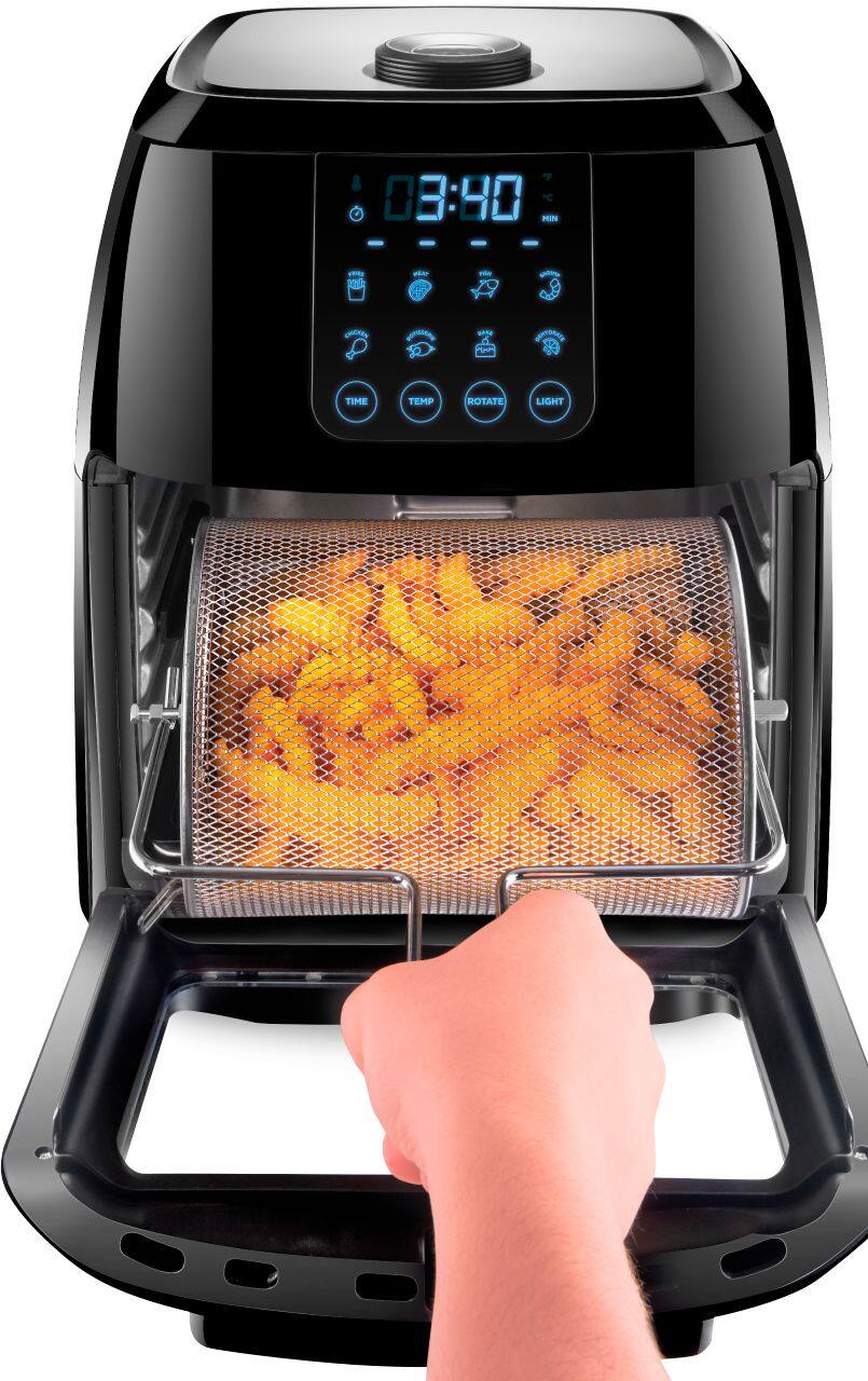 Alt View 11. Chefman - 6L Digital Air Fryer, Dehydrator, Rotisserie Combo - Black.